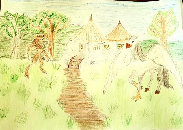 Hagrids Hütte Zeichnung von Gabi S.